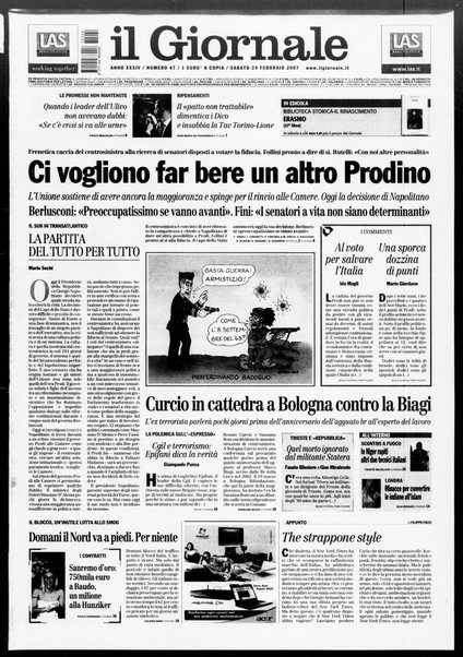 Il giornale : quotidiano del mattino